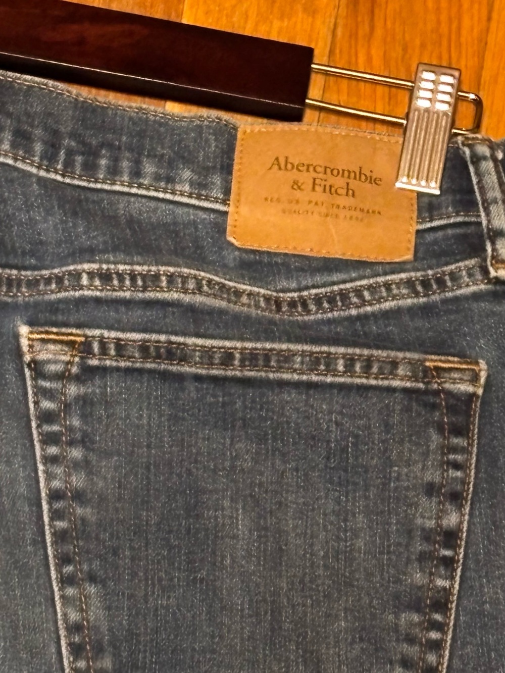 Abercrombie &‎ Fitch Men’s Dark Blue Skinny Jeans    W 32 L 32 - Picture 7 of 8